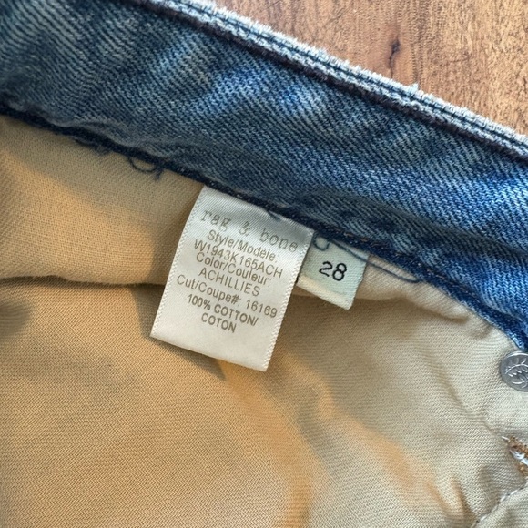 Rag & Bone Indigo Denim Shorts - Picture 2 of 5